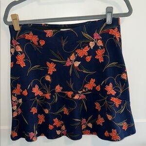 Floral Navy Skirt from Loft